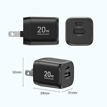 Amazon.co.jp: [山善] USB Type-C Type-A 充電器 20W PD対応 2