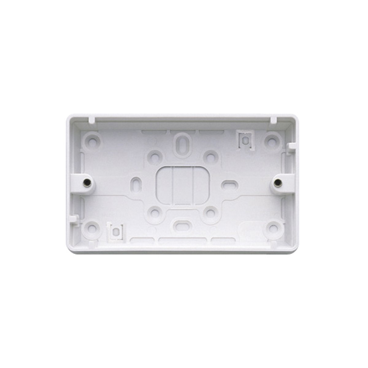MK - 2 Gang White 32mm PVC Pattress Box