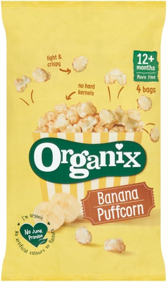 Goodies Banana Puffcorn, 4 x 10g