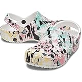 Ajuste amplio Crocs Zuecos Baya sin cordones para hombre y mujer, Multi Blanco, 33 EU