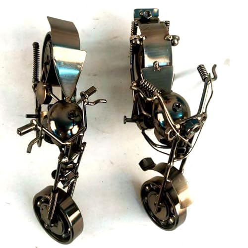 JUXVIXO Motorcycle Decor 2 Pack, Black Color (M13C,M9C)