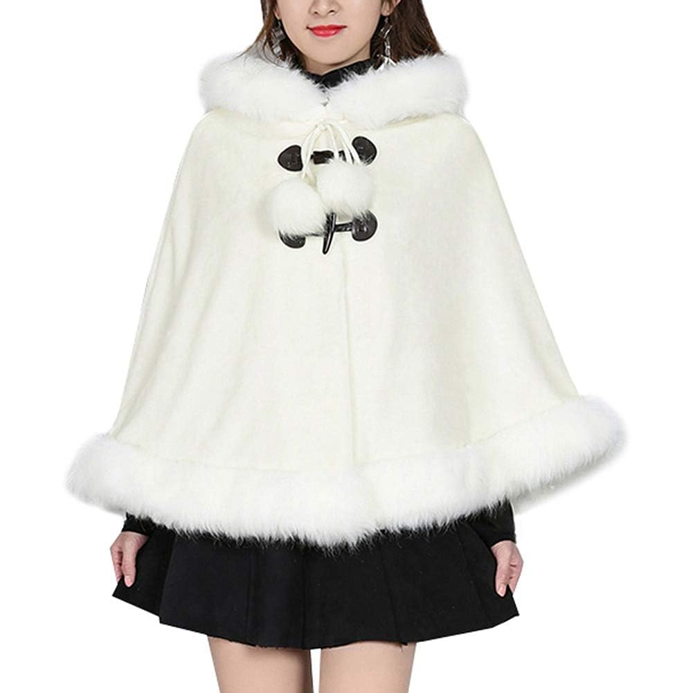 Amazon | [ANMIDA] ポンチョ ファーポンチョ ケープ ショールコート