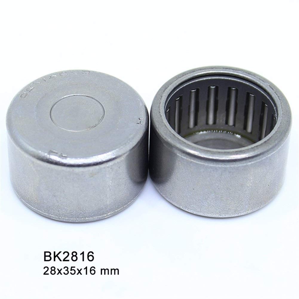 DOLUNTO BK2816 Roulements à Aiguilles 28 * 35 * 16 mm (5 Pc) Drawn Cup Aiguille Roulement à Rouleaux BK283516 Caged fermé à Une extrémité Meteic série 45941/28