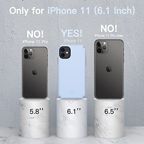 Team Luxury Designed For Iphone 11 Case, [Ultra Impact Resist] [Anti-Scratch] Shockproof Protective Case For Iphone 11 Phone Case Cover (6.1”), (Light Blue/Gray) #TOP5