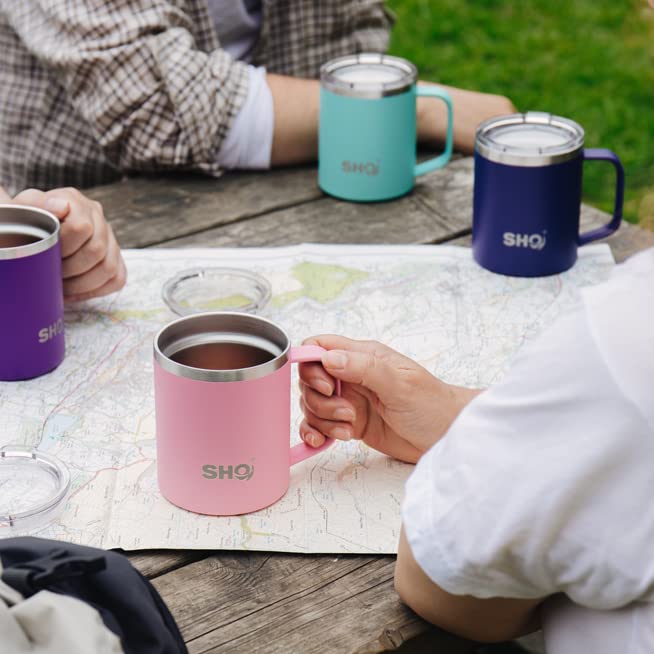SHO Flexi - Ultimate Insulated Stainless Steel Reusable Coffee Mug - 4 Hours Hot, 8 Hours Cold - 370ml - BPA Free (370ml, Very Berry) - Image 3