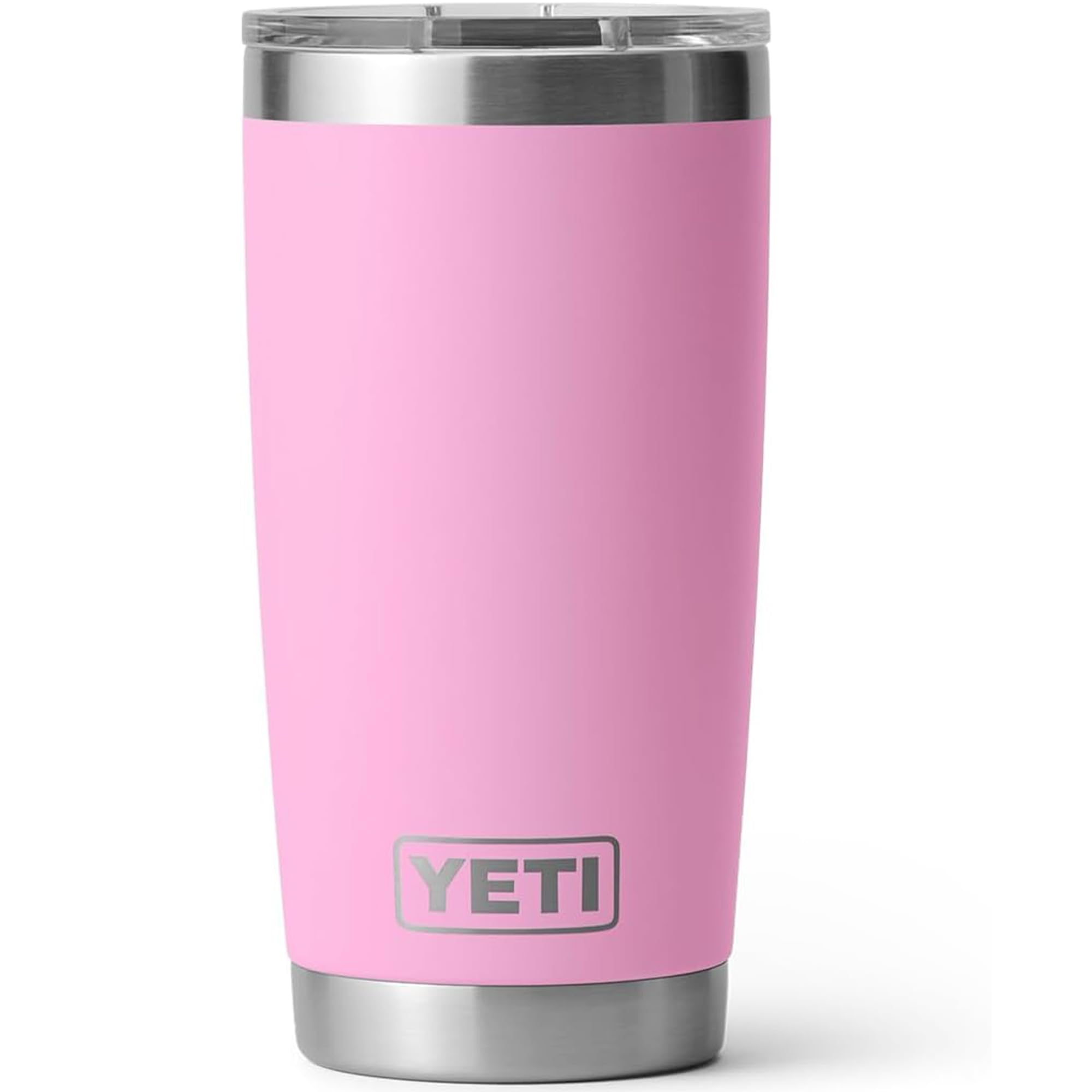YETI Rambler 20 oz Stainless Steel Vacuum Insulated Tumbler w/MagSlider Lid Power Pink 20 Ounces