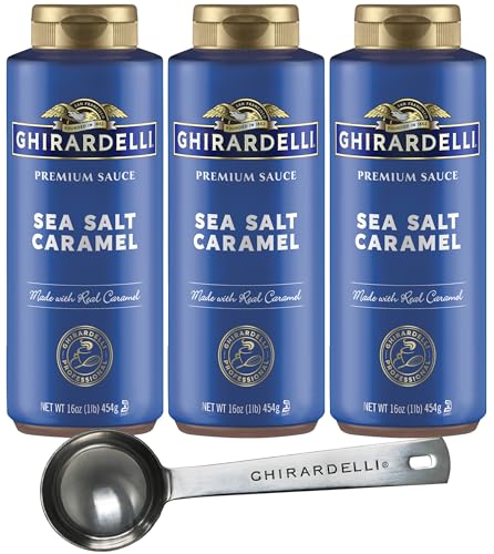 Ghirardelli Sea Salt Caramel Flavored Sauce - 16 oz Squeeze Bottl...