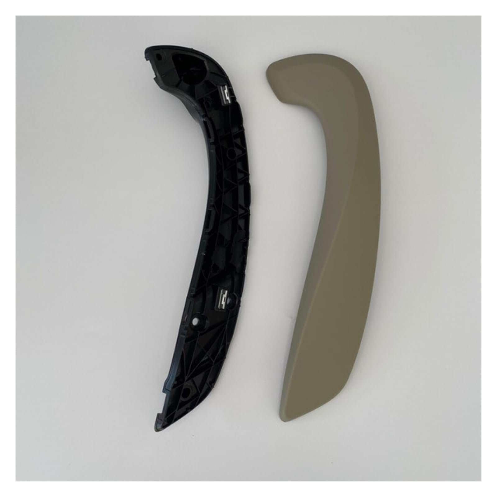 Cantondz 2xPoignées De Porte Intérieures Avant Gauche Droite Noires Compatibles Avec Renault Megane 3 2008-2016 Fluence 2009-2015 (vis Non Incluses