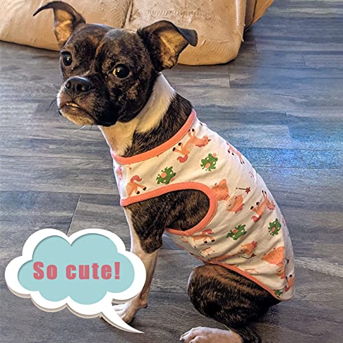 Hrttsy Small Dog Shirt Cute Puppy Cat T Shirt Clothes Soft Cotton Sleeveless Tee Shirts For Small Dogs Cats Summer Doggy Vest Tee Shirt Chihuahua Yorkie Shih Tzu Pet Apparels(Pink Girl,S) #TOP7