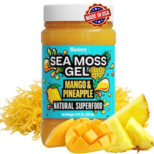 Biolore Sea Moss Gel Mango-Pineapple Made in USA...