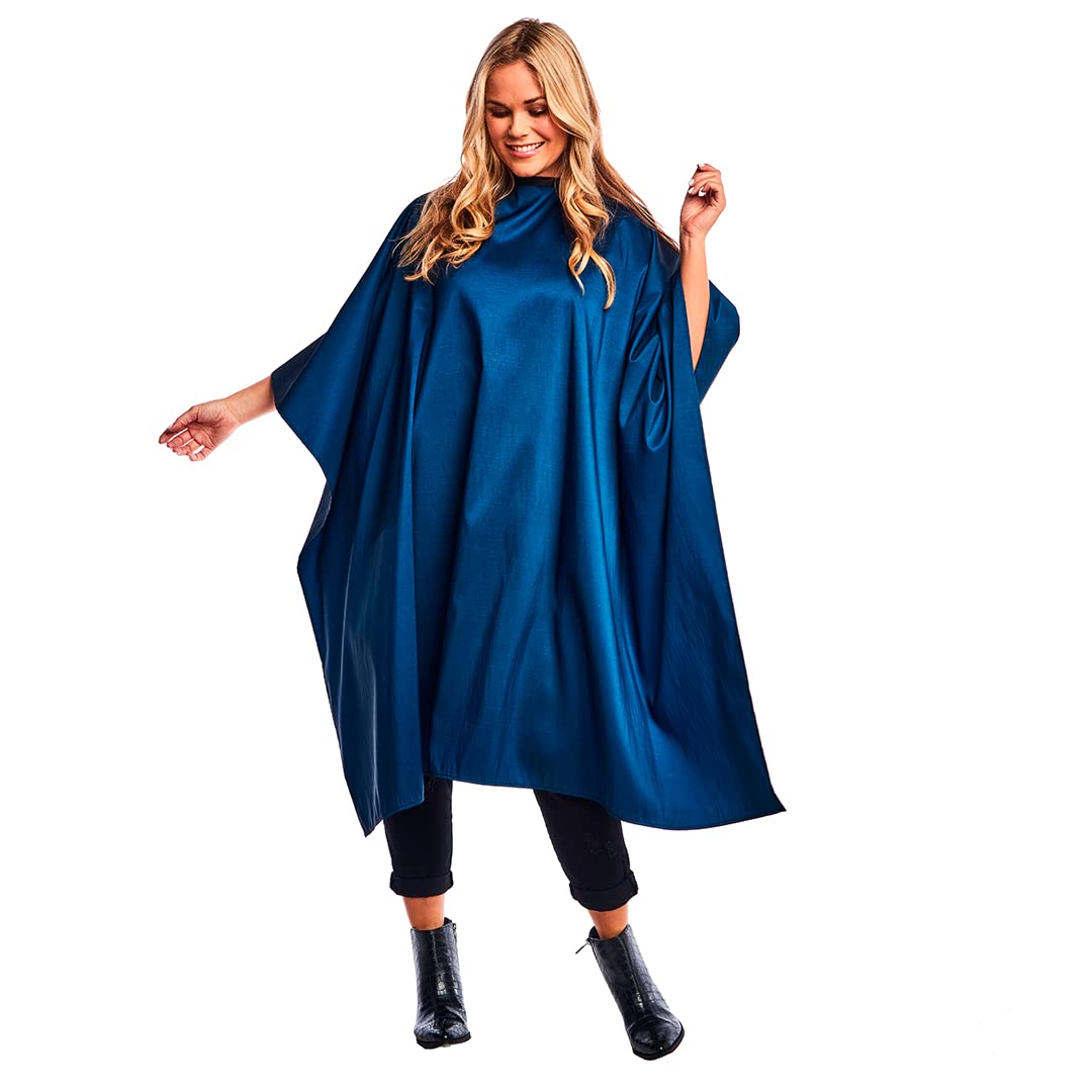 Betty Dain Lightweight Nylon Hair Cutting/Styling Cape, Water Resistant, Machine Washable, Snap Closure, 54 x 60 inch