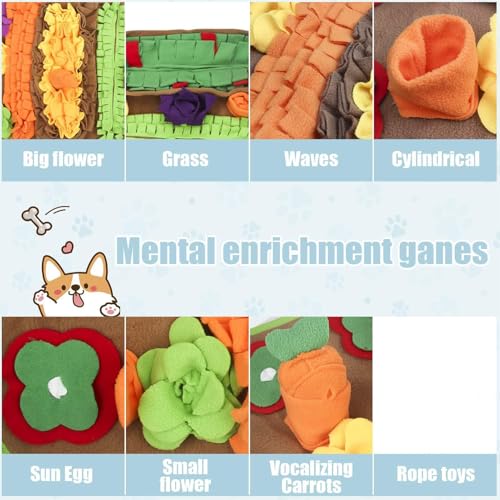 Tapis de reniflage pour chiens : puzzles d'alimentation interactifs 76x48cm - 5