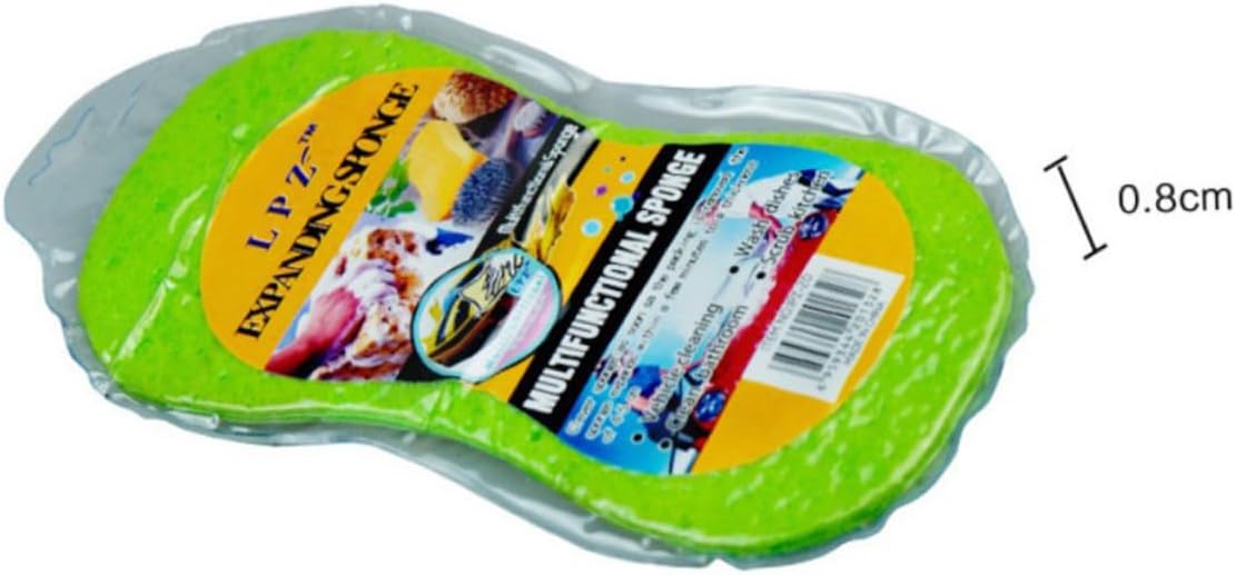 CALLARON 15pcs High Density Bone Design Car Wash Sponges Reusable Polishing Sponges for Dirt Removal Compressed Packaging for Easy Carrying and Space Saving