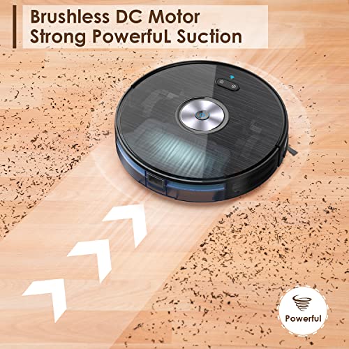 zimak Saugroboter mit Wischfunktion 2200PA Staubsauger Roboter WLAN App & Alexa Steuerung, Roboterstaubsauger mit… - Image 3