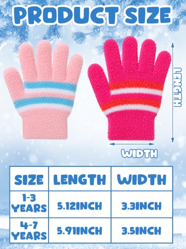 Image of EBOOT 3 Pairs Winter Kids Gloves Warm