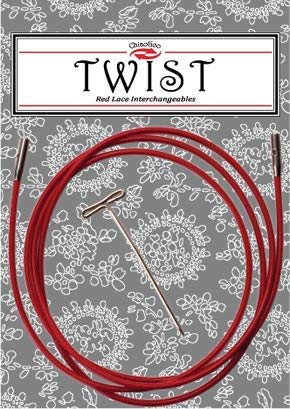 30in (75cm) Long ChiaoGoo Twist Lace Interchangeable Cable - Small [S]