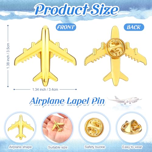 Tondiamo Flight Attendant Gifts Bulk Travel Party Favors Airplane Pins Cards Flight Attendant Accessories Travel Decorations2