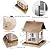 IWNTWY Bird Feeders, Heavy Duty Metal Bird Feeder for Outdoors Hanging, Weatherproof Large Capacity Wild Birdfeeder for Outside Garden Yard, Country House Shape