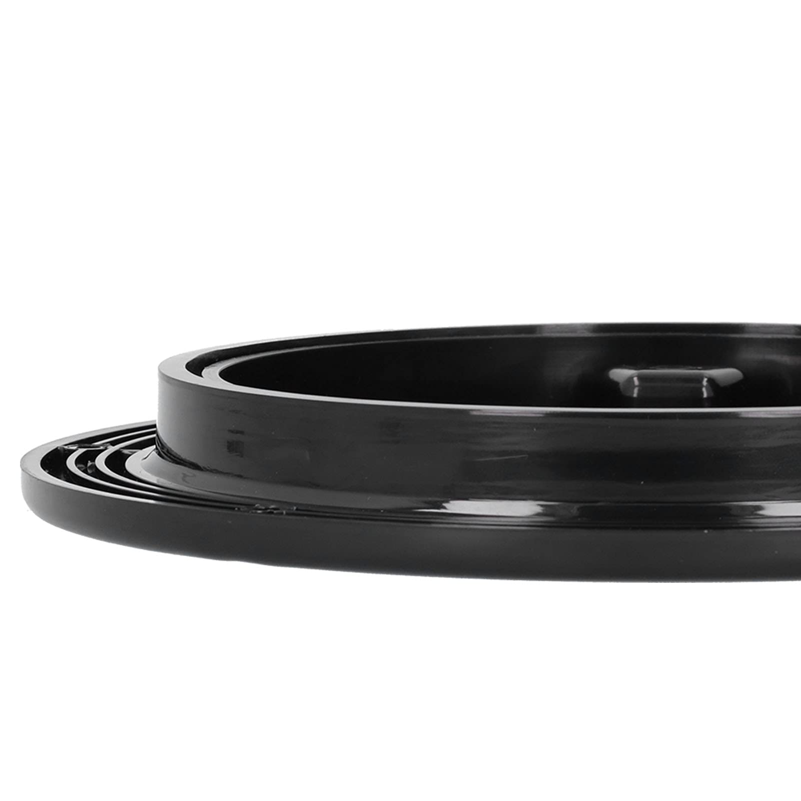 Aramox 8 Pouces Plaque de Pont Ronde Antid¨¦rapante Couvercle de Trappe D'inspection Noir R¨¦sistant aux UV pour Bateau Marin RV