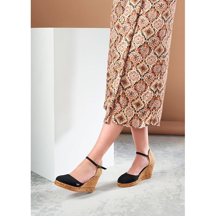 Image of VISCATA Satuna Women's Sandals Espadrille Canvas Buckle Wedges