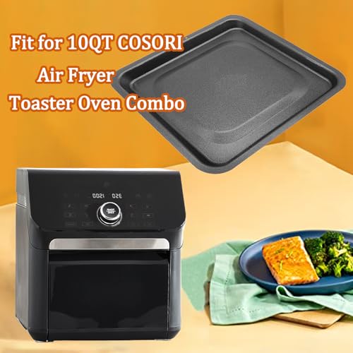 ALJ Air Fryer Replacement Drip Tray for 10QT COSORI Air Fryer Toaster Oven Combo, Upgraded Oven Oil Drip Pan Tray, Crumb Pan for 10 Quart COSORI Air fryers, Dishwasher Safe, Nonstick
