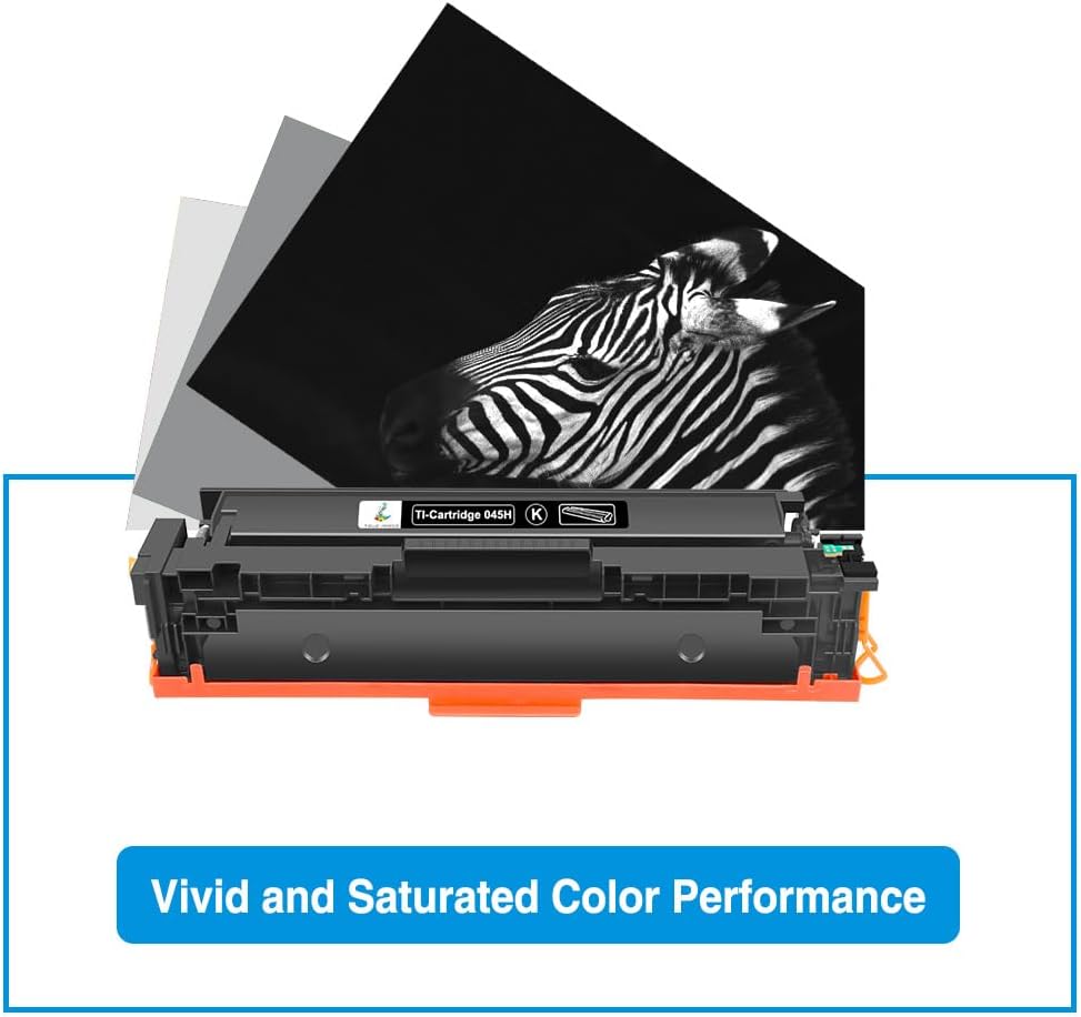 045 045H Black Toner Cartridge Compatible Replacement for Canon 045 045H for MF634Cdw Color ImageCLASS MF632Cdw LBP612Cdw MF632 MF634 MF630C LBP610C Printer Ink (Black, 2-Pack)
