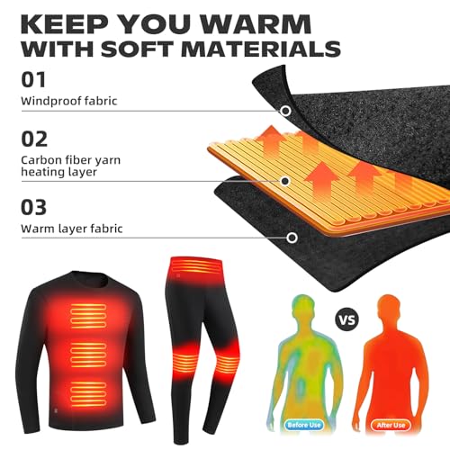 Women's Heated Thermal Underwear Set