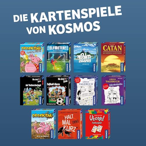 KOSMOS 740276 Drecksau Ab in den Matsch! lustiges Kartenspiel, Partyspiel für 2-4 Spieler ab 7 Jahre, Kinder, Familie, Erwachsene