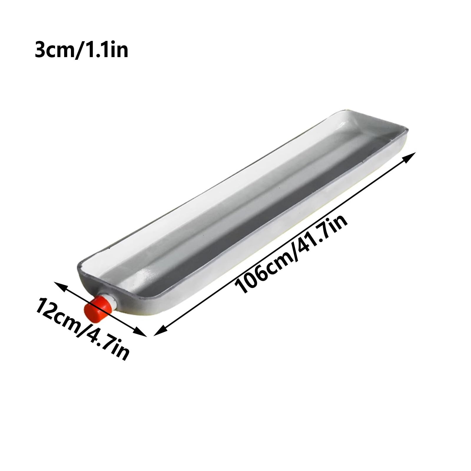 Condensa Condizionatore,Bacinella di Scarico per Condizionatores,Materiale Zincato,Adatto per Sistemi di Condizionamento Split A Pompa di Calore(106 * 12cm/41.7 * 4.7in)