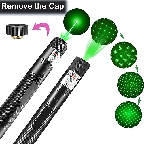 XIMIBI USB Rechargeable Green Beam Flashlight Pointer Long Distance Range for TV/LED/LCD Screens Presentation Office/Outdoors/Astronomic/Construction Pointer - Thumbnail 2
