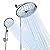 Veken 10" High Pressure Multiple Modes Shower Head with 8 Handheld Spray Modes,Dual Rainfall Showerhead with Anti-Clog Nozzles and 70" Stainless Steels Hose, Rain Shower Heads with Power Wash, Chrome