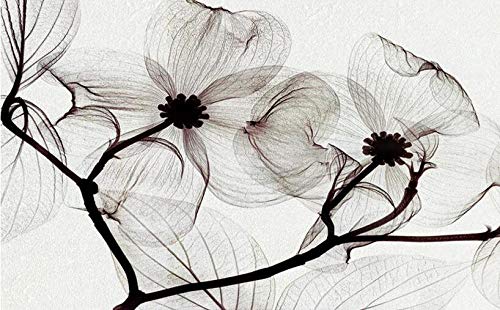 Papier peint 3D violet noir et blanc grand format 350x245 cm - 4
