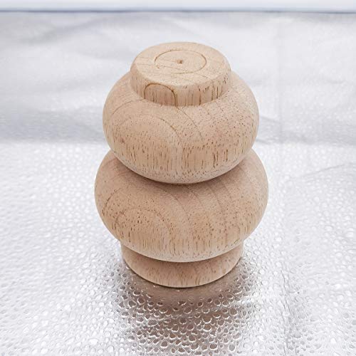 Btibpse Wood Furniture Legs 4 Inch Sofa Couch Chair Ottoman Loveseat Cabinet Legs Replacement Feet Unfinished Bun Foot Pack Of 4 thumb #5