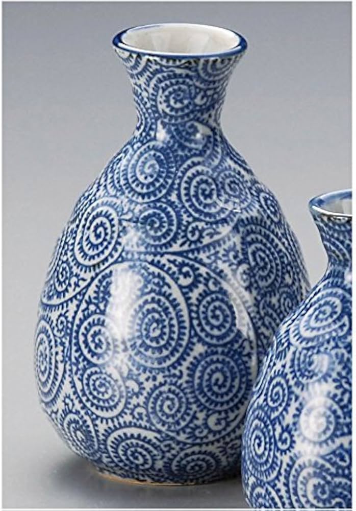 古い蛸唐草の徳利2本◇◇◇ 古い蛸唐草の徳利2本◇◇◇