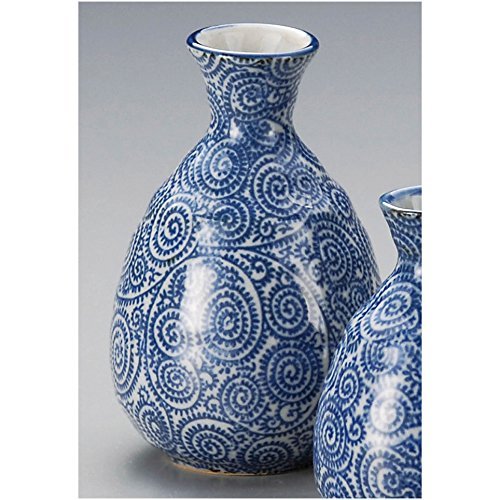 Amazon｜古染蛸唐草2号徳利 [8.8 x 14.2cm 450㏄ 245g] 【酒器