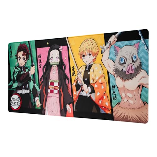 Grupo Erik Alfombrilla ratón XXL Demon Slayer Manga, Alfombrilla Escritorio Impermeable y Antideslizante Guardianes de la Noche, Accesorios Gaming - Tapete