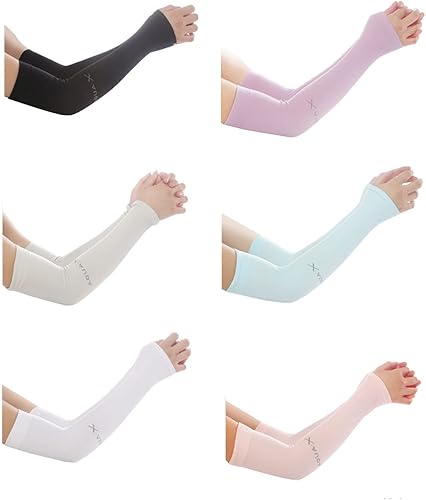 Mangas de protección solar UV para hombres, mujeres y jóvenes, mangas de compresión de enfriamiento