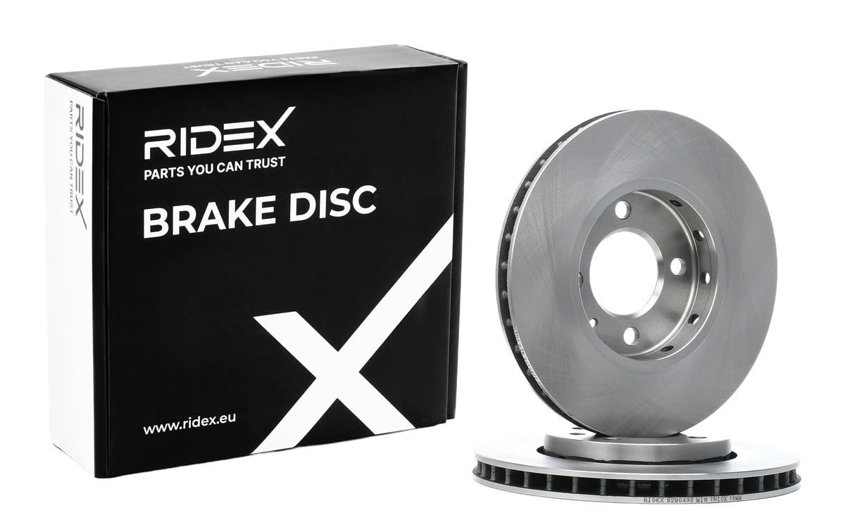 RIDEX Bremsenset Vorne Bremsscheiben Beläge Satz kompatibel mit Skoda Citigo Schrägheck, VW Load UP, Seat Mii, Bremsen Set mit Bremsscheiben und Bremsbeläge Satz, Belüftet 256mm, 3405B1128