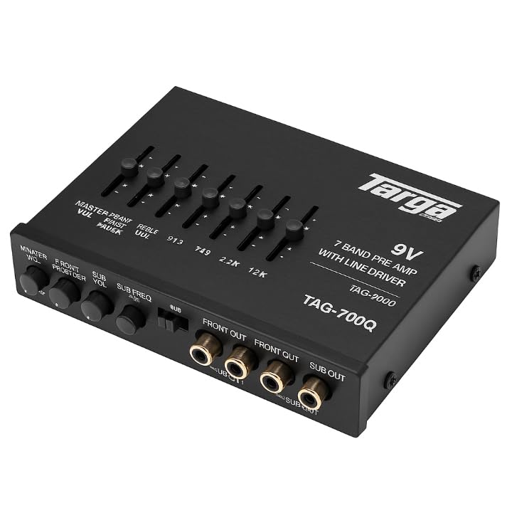 Targa TAG-700Q 9V 7Band Pre-Amp with Line Driver : Amazon.co.za