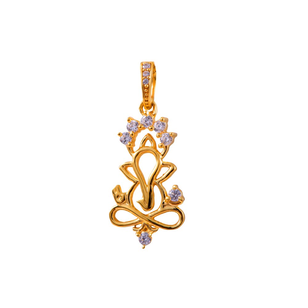 joyalukkas Impress Collection 22k Yellow Gold Pendant-picture-48