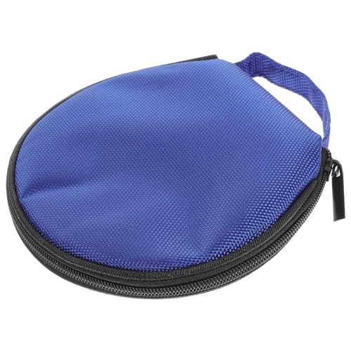DOITOOL Bolsa Redonda De Almacenamiento Para Cd Y Dvd Con Capacidad Para 20 Discos Estuche Antiestático Con Cremallera Y Asa Para Transporte Fácil En Casa Y Viajes