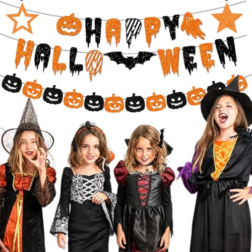 Image of Happy-Halloween Party-Decorations Indoor-Wall Ceiling-Decor Streamers