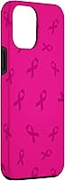 Vista 3 de Funda rosa para iPhone 12 Pro Max para concientización sobre el cáncer de mama
