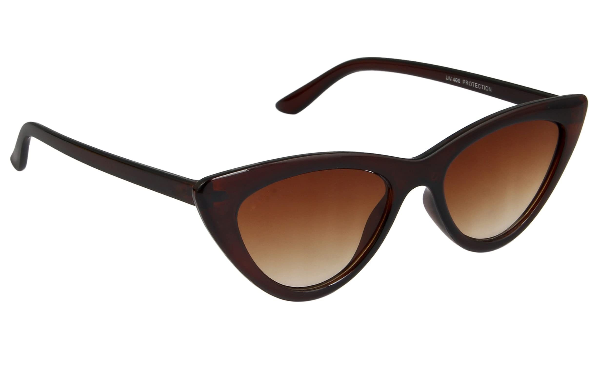 Cat Eye Sunglasses For Women UV400 Protection Brown-image-40
