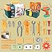 VEAIS Kids Tool Set with Drill, 148 PCS STEM Building Tools with Storage Box Plastic Todder Tool Set for Boys and Girls Age 3 4 5 6 7 8 Years