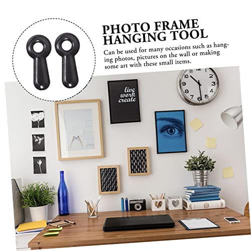 Image of Veemoon 300pcs Photo Frame Fasteners Turn Buttons for Hanging Photos Clips for Backing Plates Easy Installation Hardware for Wall Art and Picture Frames