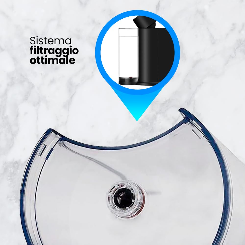 Anakel Home Serbatoio dell'acqua di ricambio MS-624911 compatibile con macchina da caffè Nespresso Vertuo Next | Capacità 1,1 litri | Coperchio non incluso