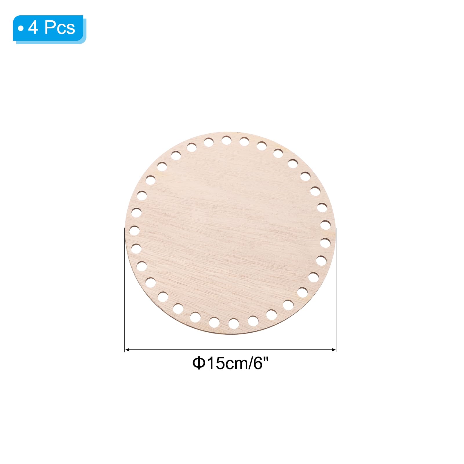 PATIKIL 6" Diameter Crochet Basket Bottom - Image 2