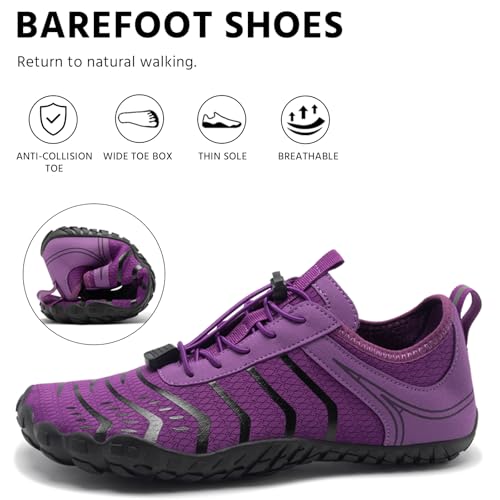 Image of EWUHA Barefoot Shoes Womens Mens Footwear for Walking Hiking with Wide Toe Box,Healthy & Non-Slip,Breathable Barefoot Vitality Water Shoes for Beach Pool Swim Outdoor (Unisex)