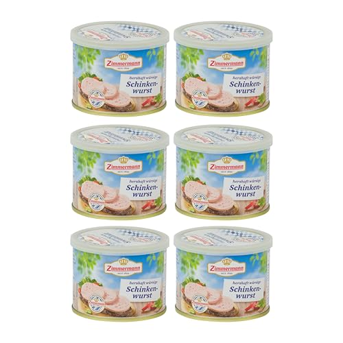 Food-United DELIKATESS-SCHINKENWURST GQB 200g Döschen | Qualitäts- und Herkunftssicherungsprogramm “Geprüfte-Qualität-Bayern” | Dosen-Wurst | bayerische Spezialität | von ZIMMERMANN (6)